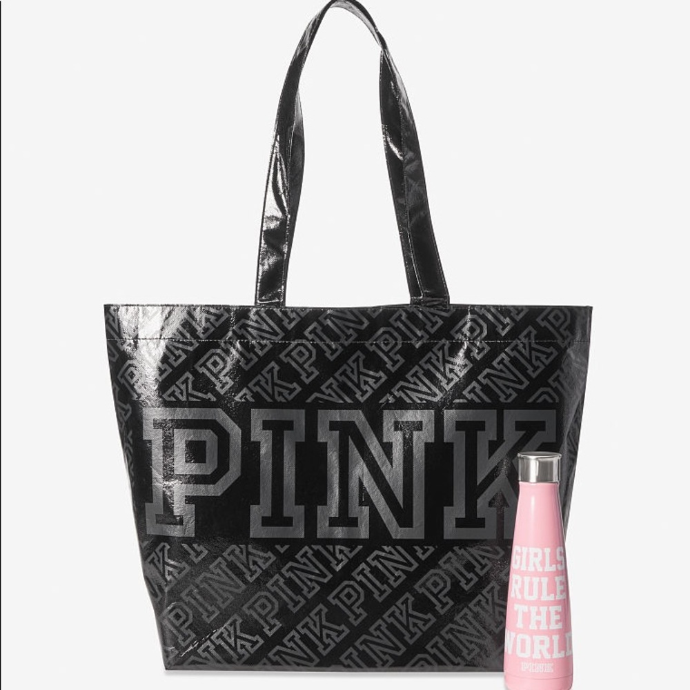 VS Pink S’well Water Bottle & Reusable Tote